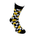 Black & White Smiley Sock
