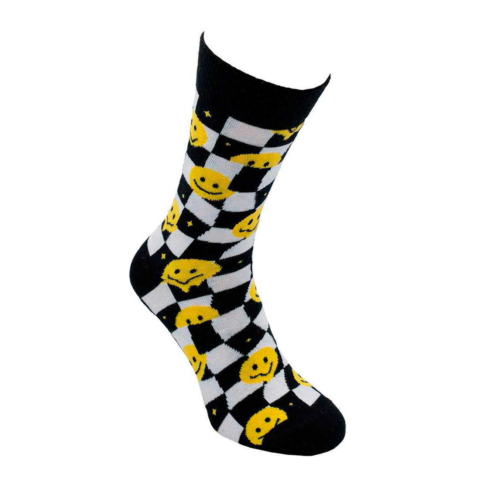 Black & White Smiley Sock