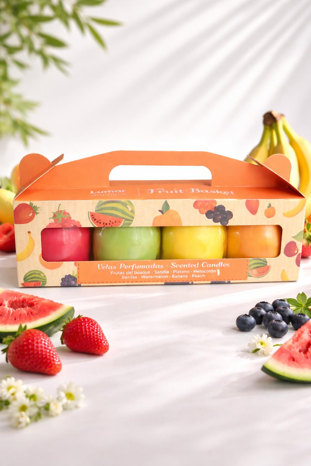 Fruit basket Paquete de velas aromaticas frutales