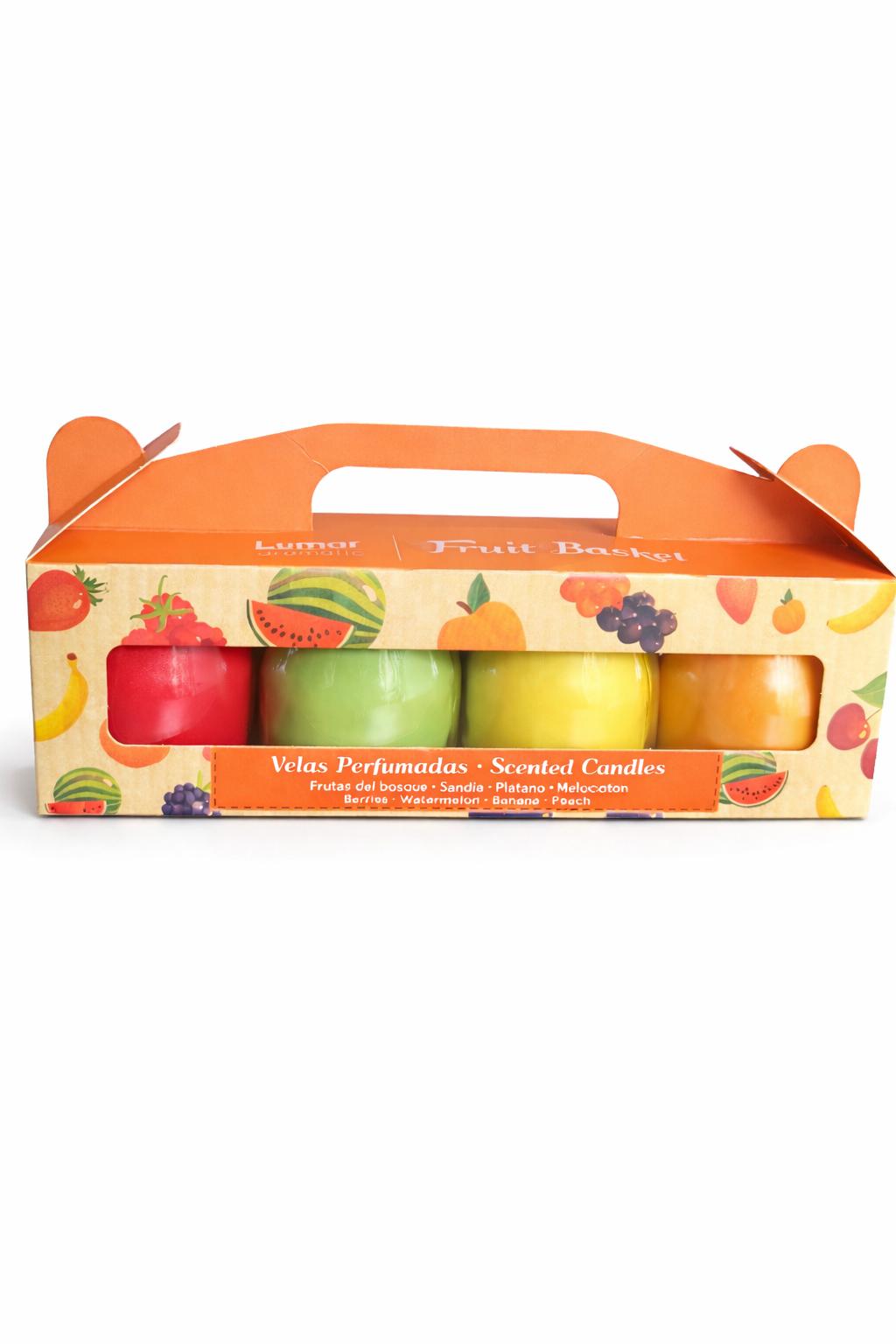 Fruit basket Paquete de velas aromaticas frutales