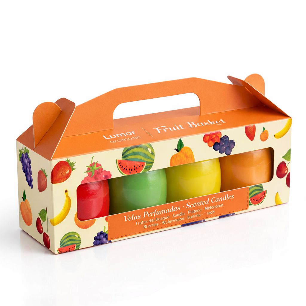 Fruit basket Paquete de velas aromaticas frutales