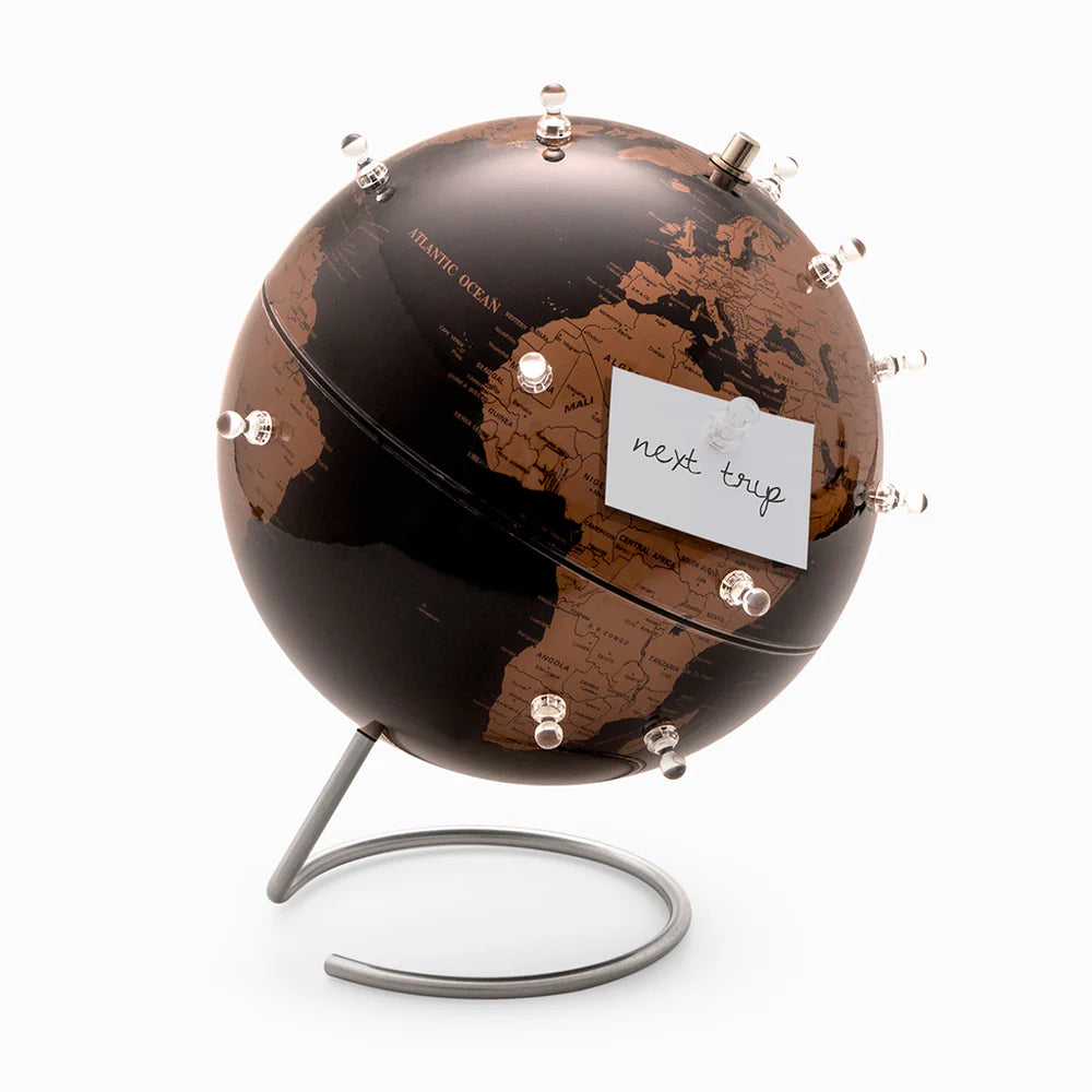 Globo terraqueo metal antique magnetico