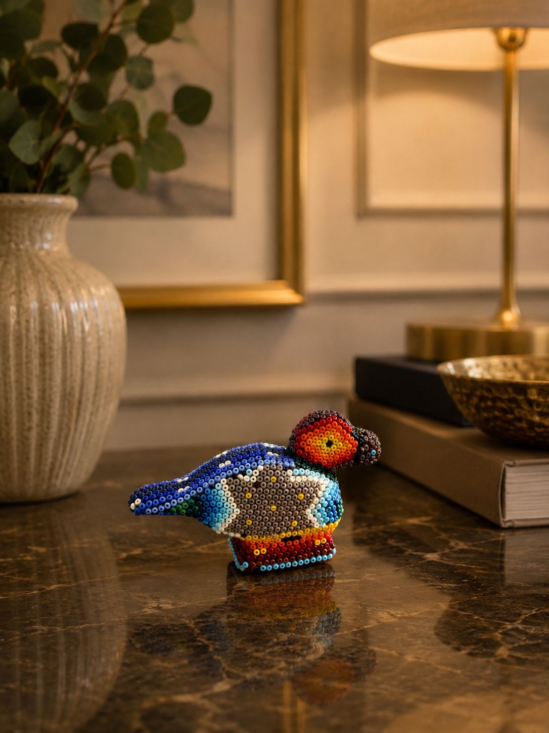Pajarito Huichol de Nayarit - Artesanía Mexicana Hecha a Mano